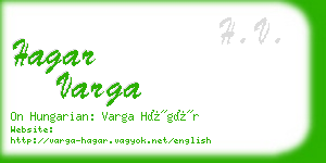 hagar varga business card